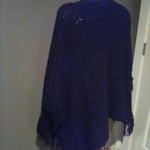 Ralph Lauren Poncho Black Medium